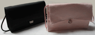 The pink finished bag with the original.