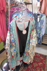 Shawls for sale in the store