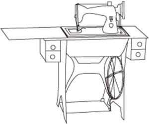 Treadle sewing machines are usually all that are needed to make high-end clothing.