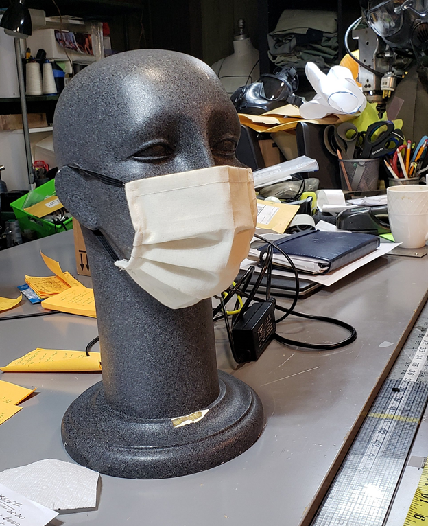 protective mask being made in Philadlephia
